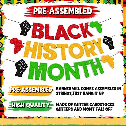 שחור ההיסטוריה חודש באנר שחור ההיסטוריה חודש מסיבת קישוט אפריקאי אמריקאי שחור ההיסטוריה חודש