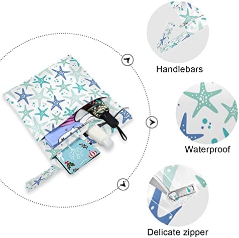 קיגאי 2 יחידים שקיות רטובות אטומות למים כוכבי אוקיינוס ​​רחיצה לטיולים חוזרים ונשנים שקיות יבשות רטובות עם