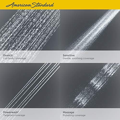 American American Standard 1660771.278 ספקטרום פלוס כף יד 4 פונקציית מקלחת יד ערכת -1.8 GPM, ברונזה