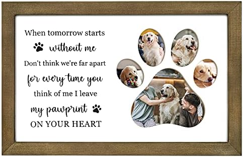 מסגרת תמונה לזכר כלב ברווז גאון, זיכרון לחיות מחמד ומתנות אהדה לאובדן חתול כלב, לזכר מסגרת תמונת כלב 9 איקס