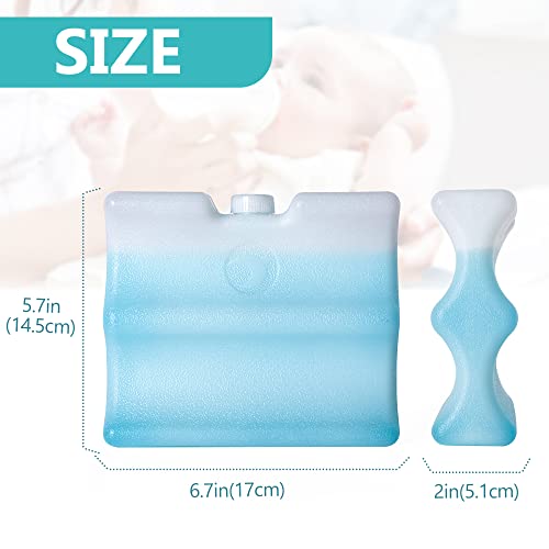 תיק קירור לבקבוקי תינוק קורמיו עם חבילת קרח ל -4 בקבוקים, עד 9 אונקיות/270 מיליליטר, מצנן חלב אם
