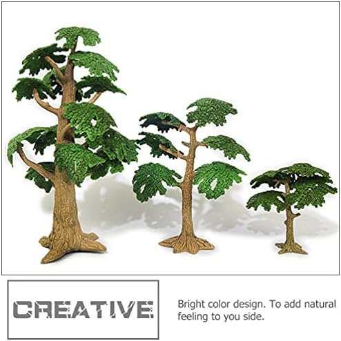 משרד דקור 3 יחידות מיניאטורי עץ דגם אורן עץ רכבת נוף ארכיטקטורת עצי מיני מזויף עצי עבור עשה זאת