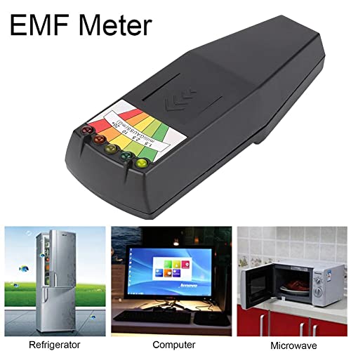 K2 EMF מטר דיגיטלי דגימה דיגיטלית שדה קרינה בודק כף יד 5 LED GAUSS METER EMF לציד רפאים בטיחות אישית