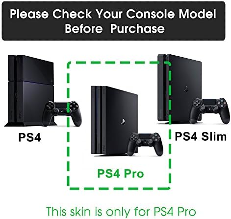 מדבקות עור ויניל מגן על גוף מלא עבור קונסולת PS4 Pro ו- 2 יחידות PS4 Pro Controller Skins Skins