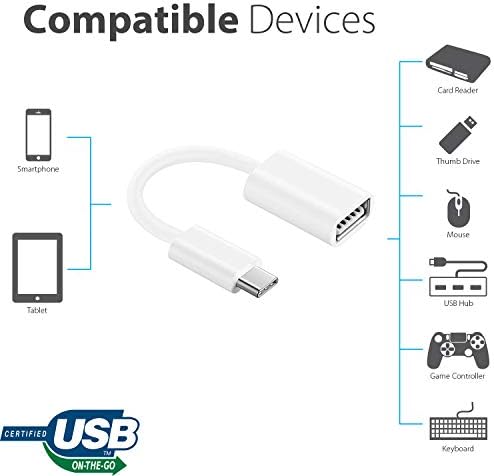 עובד מתאם OTG USB-C 3.0 עבור Dell XPS 15 לפונקציות מהירות, מאומתות, מרובות שימוש כמו מקלדת, כונני אגודל, עכברים