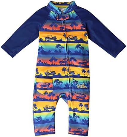 UV Skinz Baby Boys Sun ו- Bimmess בגד ים עם UPF 50+ הגנה על שמש-בגד ים מקשה אחת, תינוקות ופעוטות כיסוי מלא