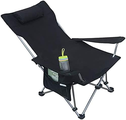 חיצוני קמפינג כיסא מתקפל כיסא מתקפל נייד קל משקל נייד מרובע רשת חזרה עבור חיצוני, מחנה עם צד כיס יציב