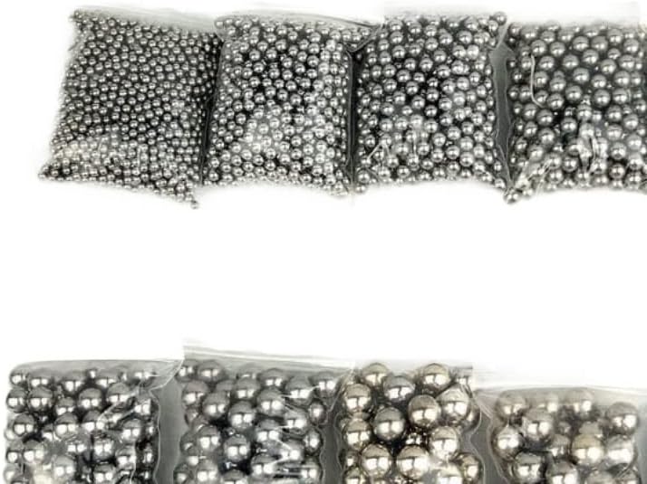 Ziytex 150 חלקים כדורי פלדה כיס חיצוני גולות מתכת מתכת כדורי פלדה פינבול אביזרים אל חלד אביזרים