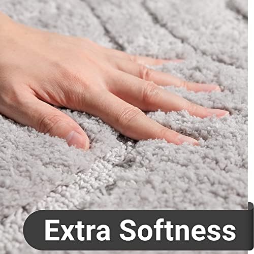 דקסדה שטיחי אמבטיה רץ 24 על 60 אינץ', שטיח אמבטיה ארוך במיוחד החלקה, שטיח מחצלות אמבטיה לכביסה במכונה, שטיחים