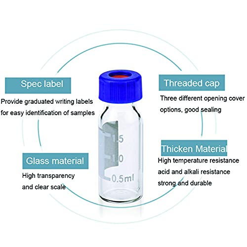 בקבוקון דגימת זכוכית ברורה של Pekybio 20 מל, בקבוקון דגימה אוטומטית של 2 מל, בקבוקון 9-425