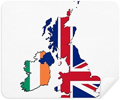 איחוד ג ' ק בריטניה בריטניה אירלנד מפת המדינה ניקוי בד מסך מנקה 2 יחידות זמש בד