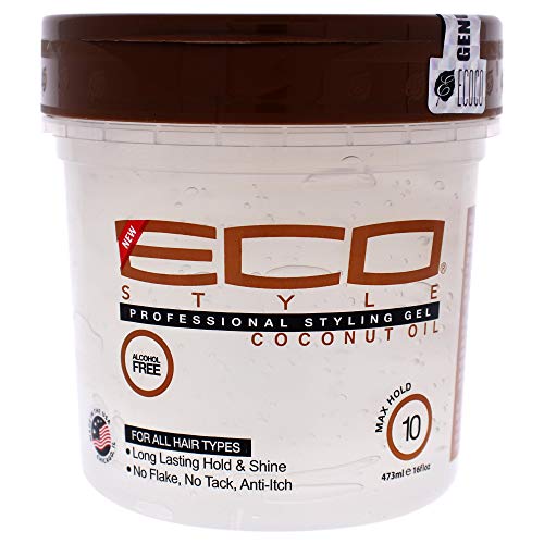ג'ל בסגנון Ecoco Eco - שמן קוקוס - מוסיף ברק ומאריך לחות שיער - סטיילינג חסר משקל ואחיזה מעולה - מונע שבירה וקצוות