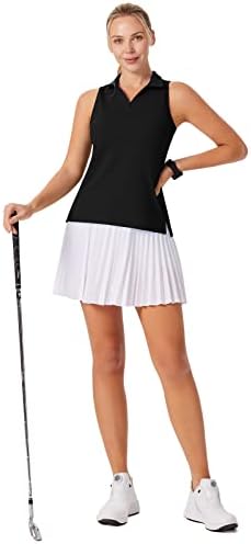 ג'ק סמית 'נשים גולף פולו חולצת שרוולים ללא שרוולים 50+ חולצות טניס מרוכבים