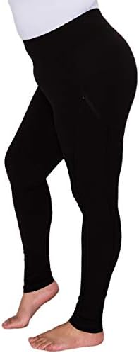 חותלות אימון יוגה לנשים יוגאלנדוסה - בתוספת גודל מותניים גבוהים 4 כיוונים עם כיס רוכסן מכנסיים פעילים