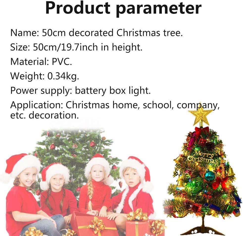 מחזיק מפתחות שלג מיני שולחן מלאכותי עץ חג המולד עץ חג המולד עץ חג המולד עם אורות מחרוזת LED וקישוטים