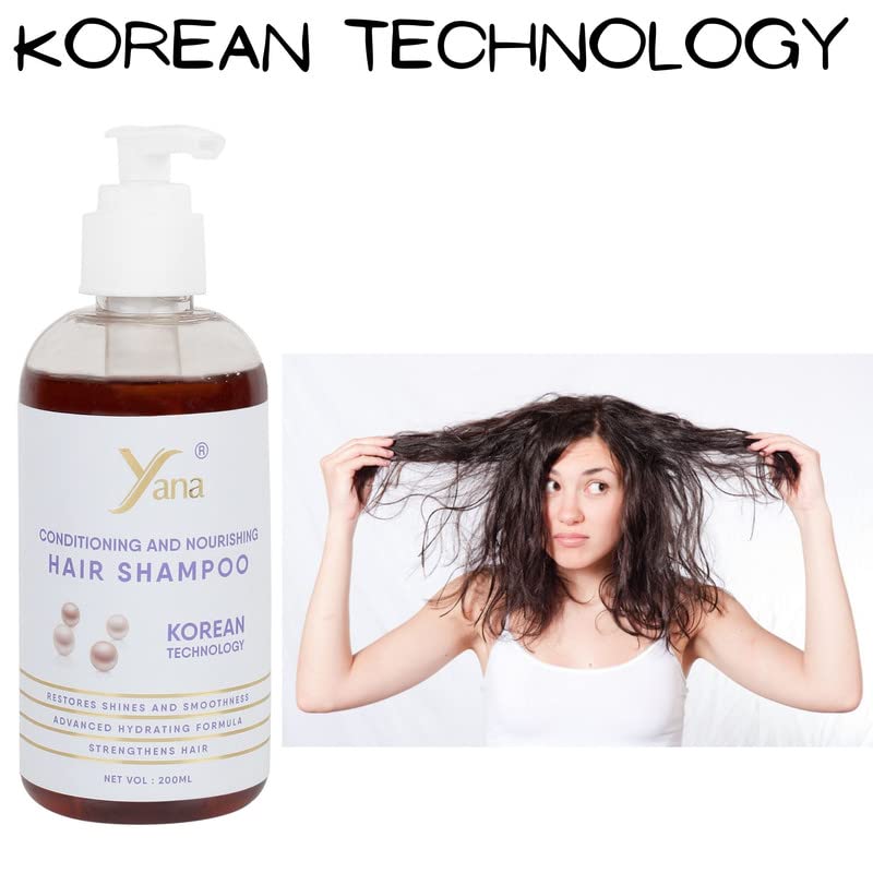 שמפו שיער של יאנה עם שמפו צמחי מרפא טכנולוגי קוריאני לגברים אנטי קשקשים