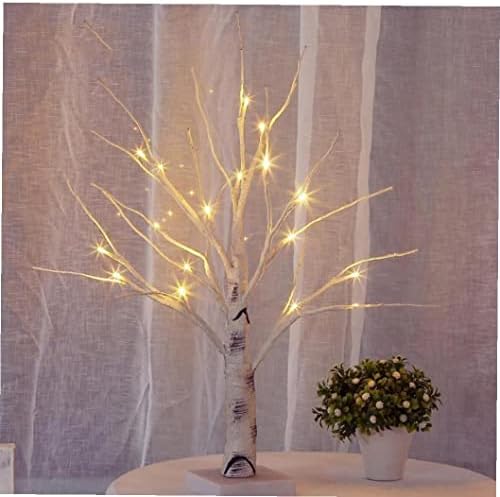 Froiny 1PC LED LED עץ ליבנה אור טוויג עץ אור בהיר מנורת שולחן לבן חם לחג המולד ליל כל הקדוש של חג המולד של חג