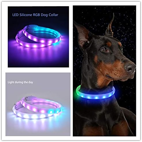 Rugdeer LED צווארון כלבים USB RGB זוהר