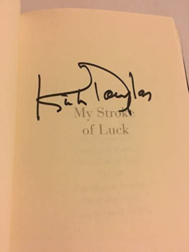 קירק דאגלס יד חתימה את שבץ המזל שלי בספר העטיפות הקשות