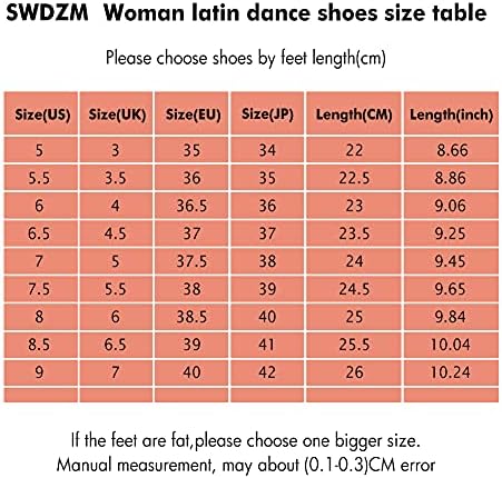 SWDZM SATIN SATIN נעלי ריקוד לטיני אולם נשפים סלסה וואלס תרגול נעלי ריקודים, דגם -225