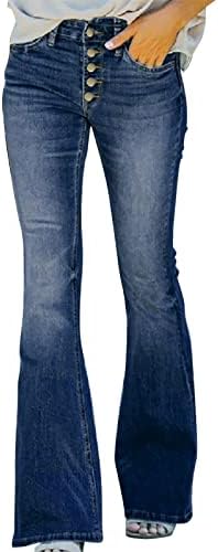 ז'אן אפוד לונג לנשים מכנסי ג'ינס של נשים בלחות רזיה גבוה