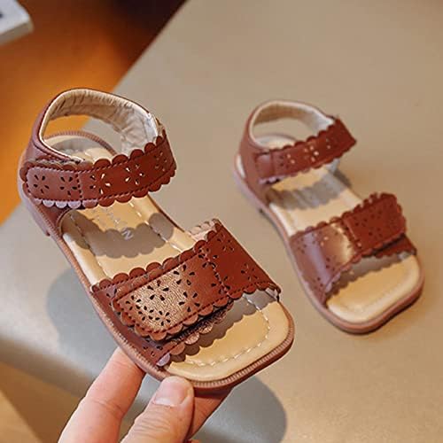 ילדים סנדלים אופנה תינוקת נעלי נסיכה פתוחה בוהן רכה סנדלי חוף סנדלי חוף נעלי קיץ תינוקות