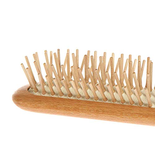 מברשת שיער של איריס האנטברק - עשויה מעץ ליבנה עם סיכות עץ