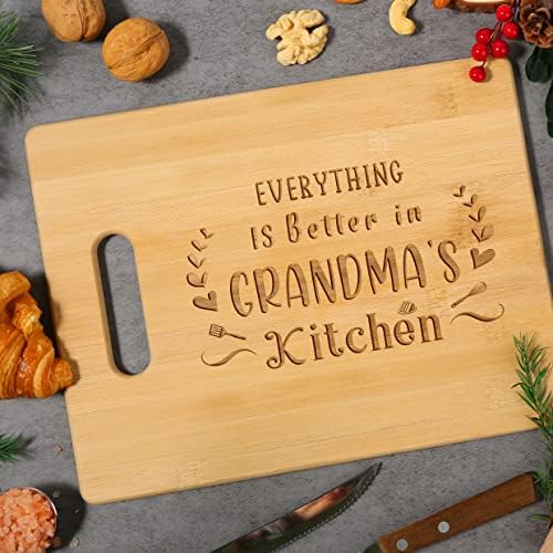 סבתא מתנות, מתחשב מתנות לסבתא מפני נכדים - ייחודי חקוק במבוק חיתוך לוח מתנה עבור סבתא סבתא סבתא, נהדר