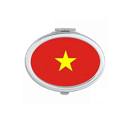 וייטנאם לאומי דגל אסיה המדינה מראה נייד לקפל יד איפור כפול צד משקפיים