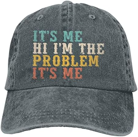זה אני היי אני הבעיה זה אני כובע בייסבול נשים ציטוט מצחיק כובעי ספורט לנשים כובע בייסבול מתכוונן