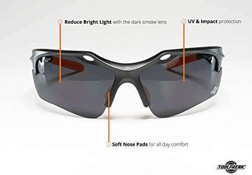 גימור כלים משקפי בטיחות משקפי בטיחות עדשות עטוף פוליקרבונט כהה, UV ודירוג השפעה