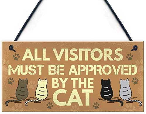 חתול סימנים לבית מצחיק תליית פלאק חתול סימן לבית מצחיק חתול סימן לחיות מחמד מתנה 10 איקס 5