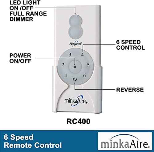 Minka-Aire F896-84-Orb Xtreme H2O 84 מאוורר תקרה חיצוני עם שלט רחוק, שפשף שמן ברונזה עם שלט רחוק WC400