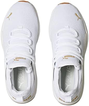 פומה נשים אלקטרון 2.0 נעלי ספורט, לבן שופע-צוות זהב, 10.5