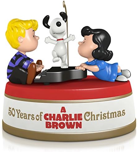 סימן היכר מזכרת קישוט: בוטנים 50 שנים של צ ' רלי בראון חג המולד עם קול ותנועה
