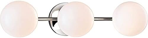 תאורת עמק ההדסון 4743-אגב פלמינג 3-סוגר אמבטיה לד אור-רוחב 20.75 אינץ 'בגובה 5 אינץ', צבע גימור: