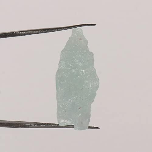Gemhub 13.55 CT טבעי גדול קריסטל רייקי צ'אקרה צלול אקווה שמיים אקוומרין אבן חן רופפת לריפוי קריסטל