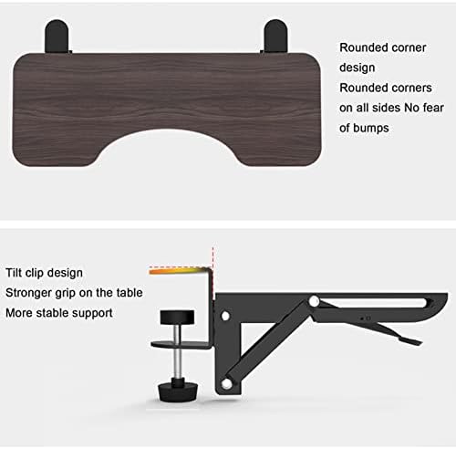 שולחן מאריך מגש מקלדת שאר יד לוח מתקפל-תמיכת זרוע שולחן ארגונומי זרוע שאר להפחית עייפות עבור שולחן