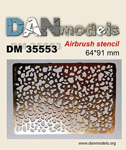 דגמי דן ד. מ. 35553-1 / 35 מברשת אוויר סטנסיל. כתמים 3. 64 * 91 ממ, אביזרי ערכה בקנה מידה