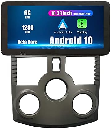 Wostoke 10.33 QLED/IPS 1600x720 מסך מגע Carplay & Android Auto Auto Android Autoradio ניווט סטריאו