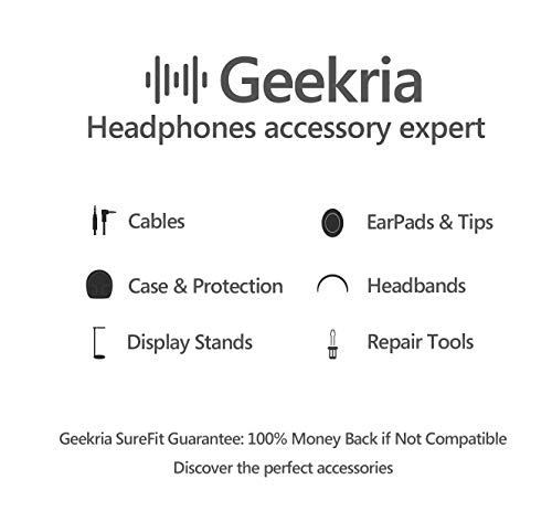 Geekria type-C אוזניות כבל מטען קצר, תואם ל- Sony WH-1000XM5 1000XM4 WH-1000XM3 XB910N XB900N CH710N H910N