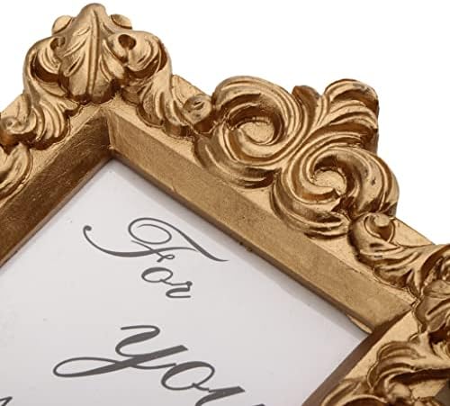 ZYJBM אירוע חתונה עתיק תמונת זהב מסגרת מסגרת שולחן המסיבה שולחן מקום מחזיק כרטיס 9X10 סמ