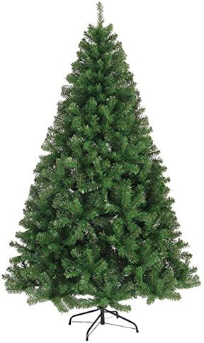 עץ חג המולד WOGQX ירוק מקורה מקורה קישוט חג המולד כולל דוכן מתכת יציב למסיבה, מקורה, בית