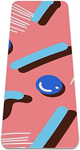 סיבזה צבעוני גיאומטרי ממפיס סגנון רקע פרימיום עבה יוגה מחצלת ידידותית לסביבה גומי בריאות & מגבר; כושר