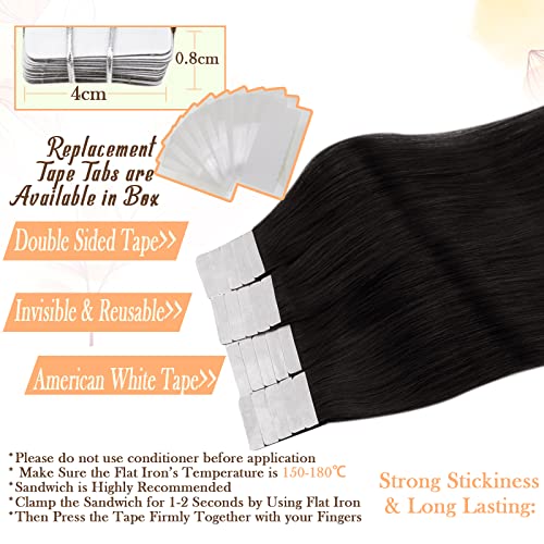 לקנות יחד לחסוך יותר תם קלנוער שתי חבילה קלטת בתוספות שיער אמיתי שיער טבעי צהבהב + 1 שחור משחור