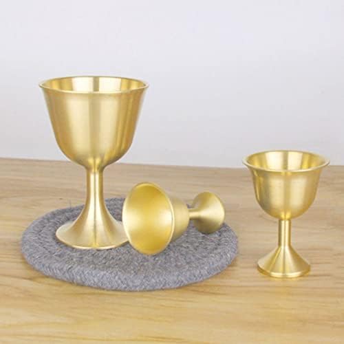 בציר דקור 2 יחידות נחושת מזבח כוסות מתכת קדוש מים מציע כוס טיבטי בודהיסטי פולחן כוס יין גביע יין