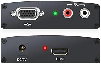 מחברים MINI VGA ל- HDMI 1.3 אות שמע אנלוגי לממיר דיגיטלי תמיכה בציוד פלט וידאו מתאם 1080p - ציוד פלט וידאו