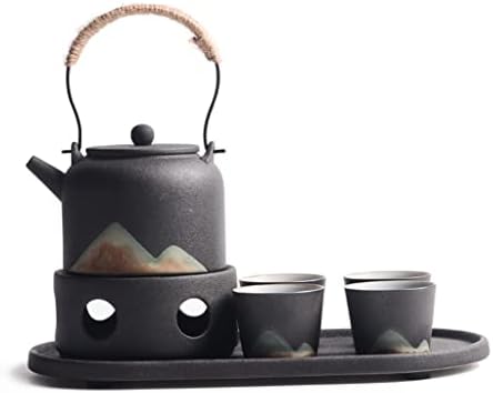 יצירתיות של Ganfanren סט תנור תה חם קומקום נר נרות סטים עם יצרנית קטנה ריחנית.