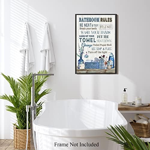 תמונות אמבטיה אמנות קיר כפרי בית חווה עיצוב קיר כחול אמבט אמבט אמנות מצחיק ציטוטים של אמבטיה פוסטר אמבט אמבטיה