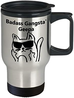 Badass gangsta 'Geepa קפה ספל נסיעות